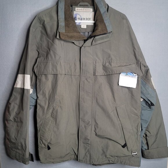 BLACK DOT BOARDWEAR Green Full Zip Snowboard Ski  Mens Jacket Large - Picture 1 of 4